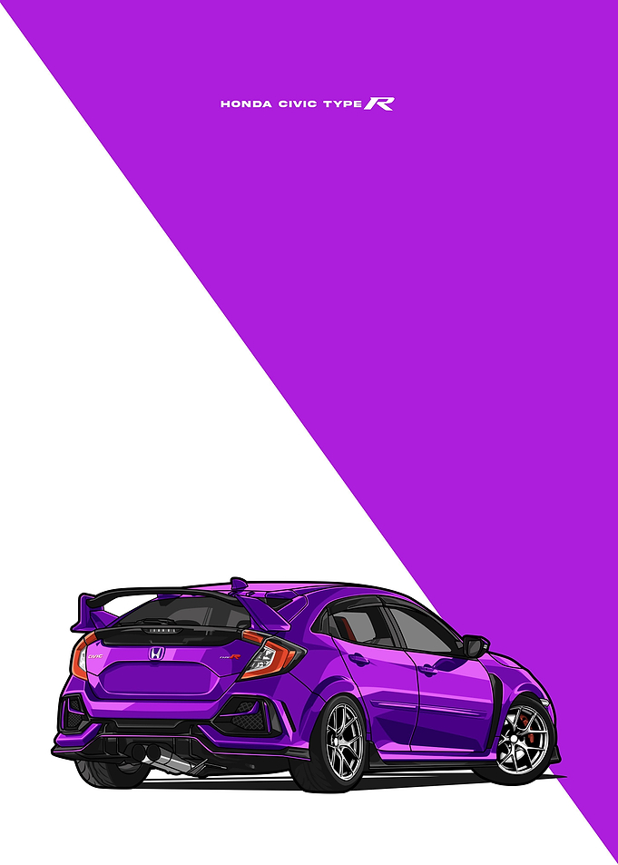 honda civic type r violet