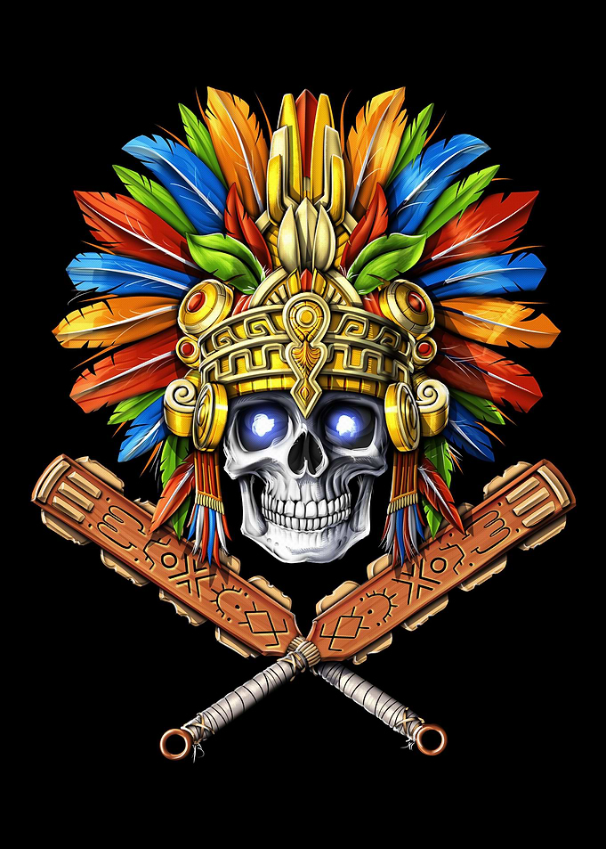 Aztec Skull Warrior