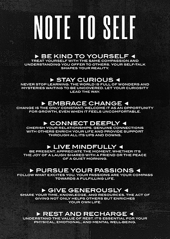 Note to self