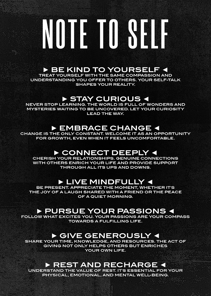 Note to self