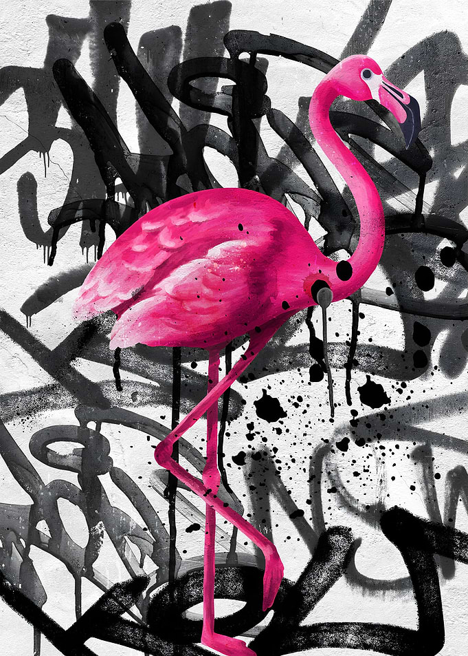 Flamingo Graffiti