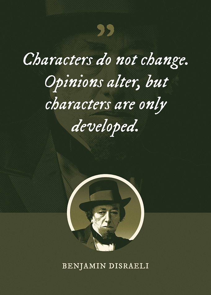 Characters do not change