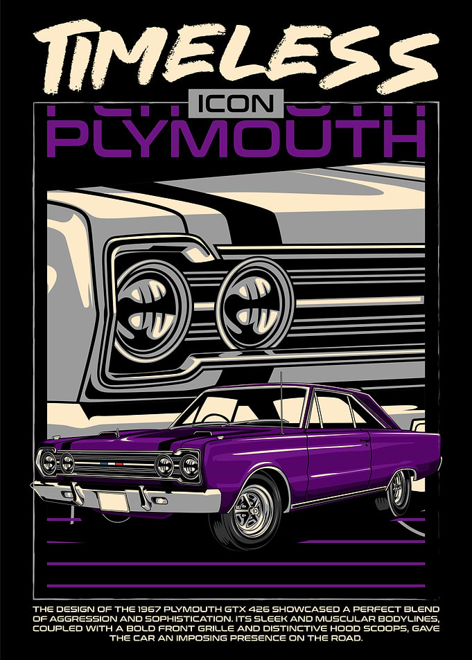Retro 426 GTX Muscle Car