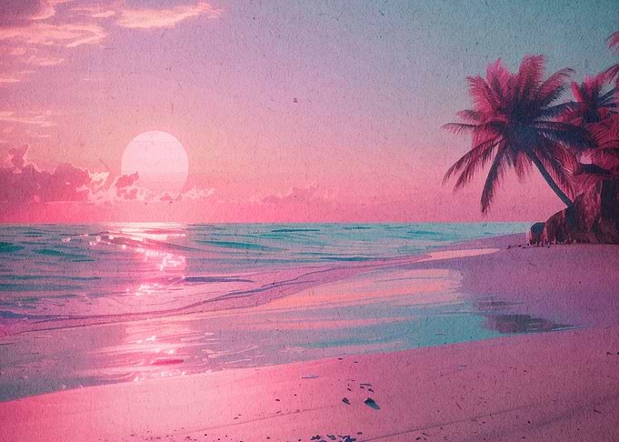 Beach Sunset Landscape