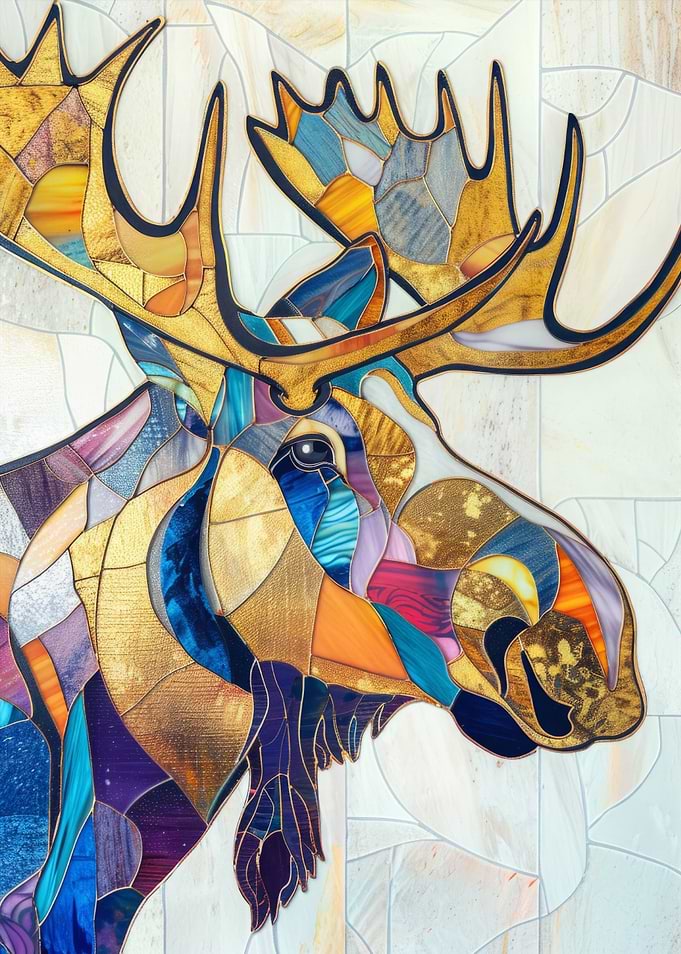 Moose Animal Gold