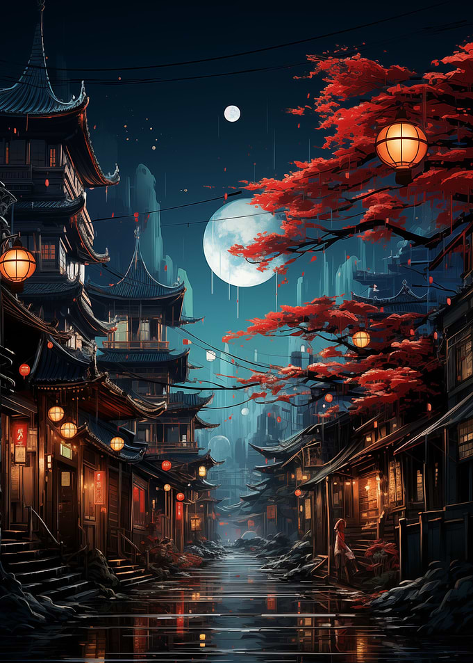 Night city Moon