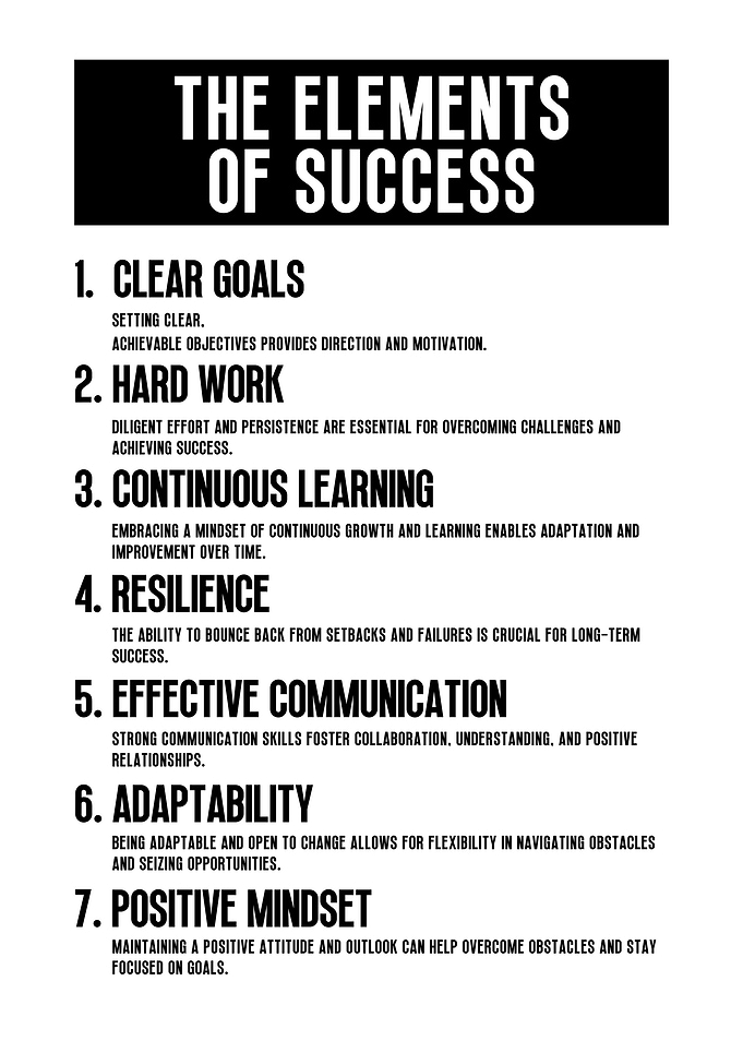 The Element of Success