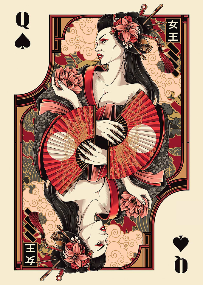 queen of spade card