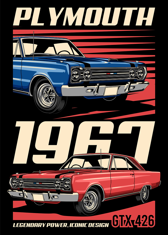 Vintage GTX 426 Hemi Car