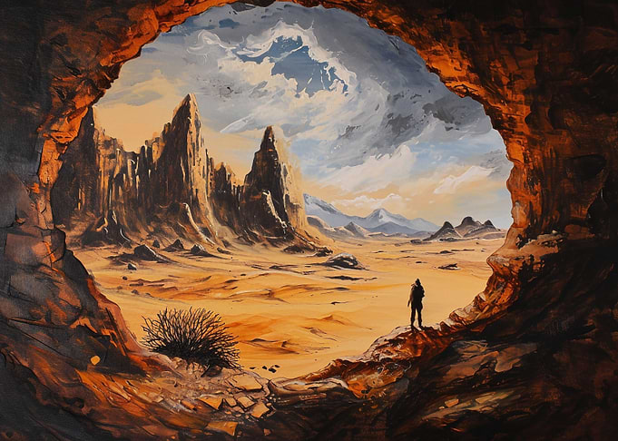 Desert cave exploration