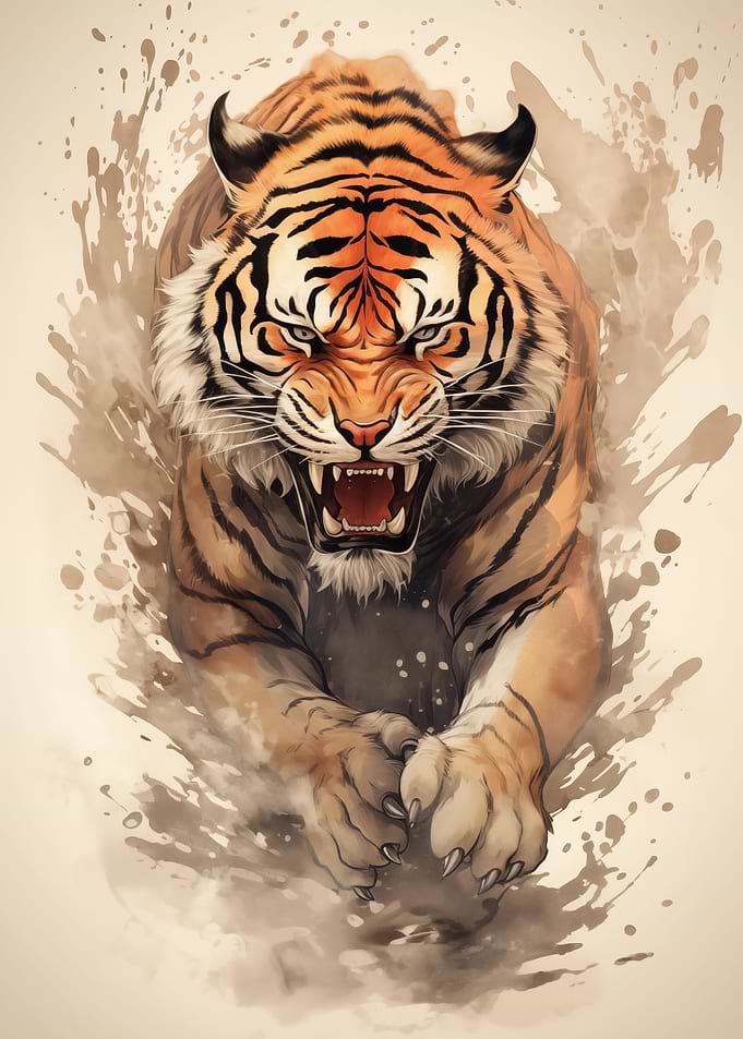 Lion Watercolor