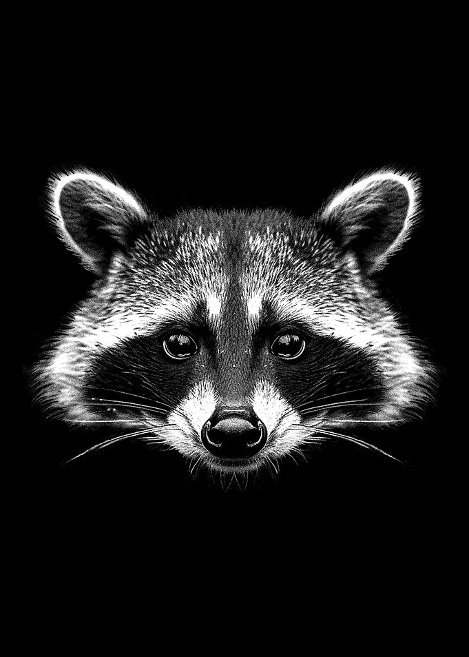 Raccoon Portrait