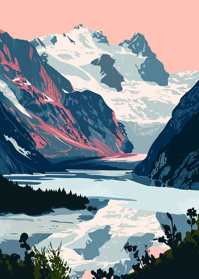 Nature Art Alaska Glacier
