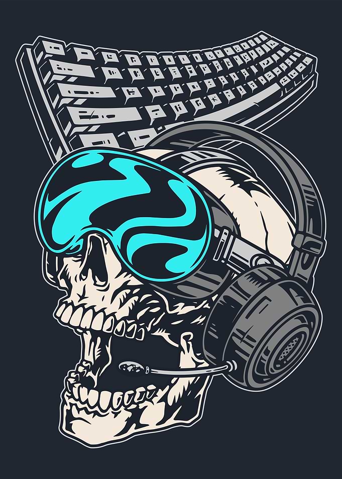 Gaming Skull Keyboard