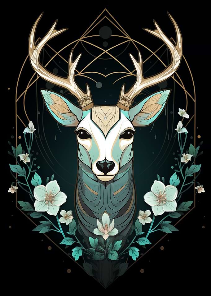 Geometric Deer