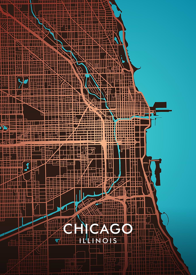 Chicago city map