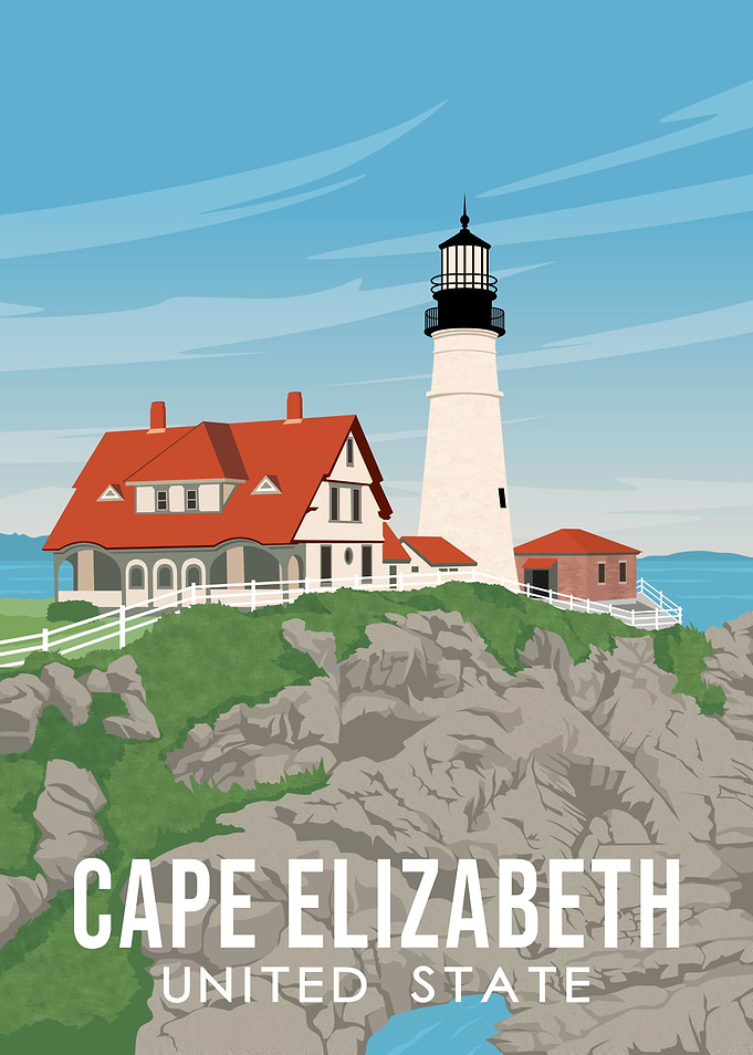 Cape Elizabeth Maine us