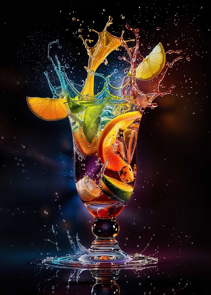 Vibrant Drink artdeco