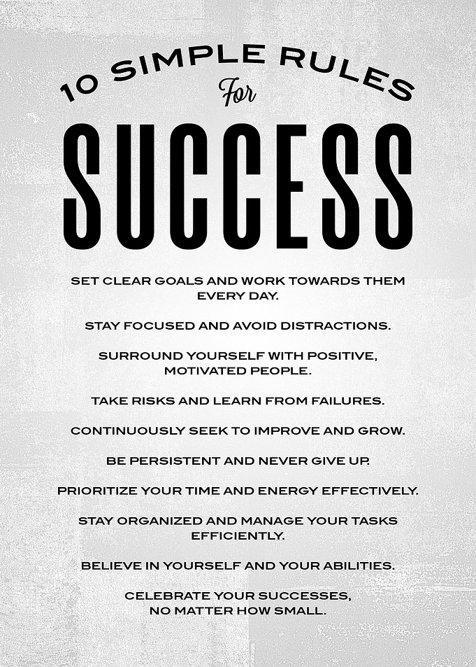 10 Simple Rules Success