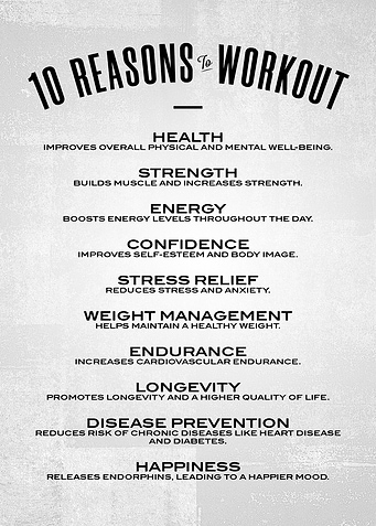 10 Reasons To Workout