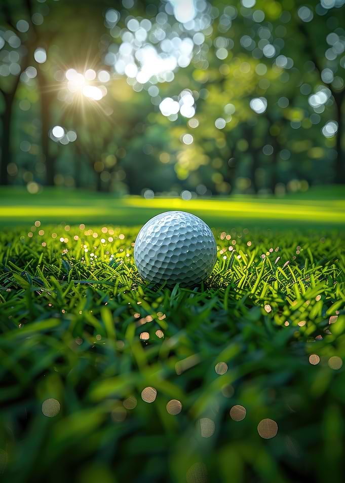 Golf Ball on Grass