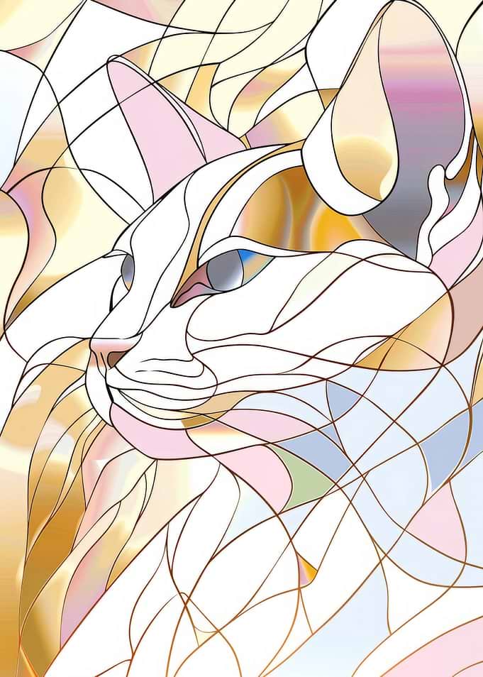 Cat Animal Gold