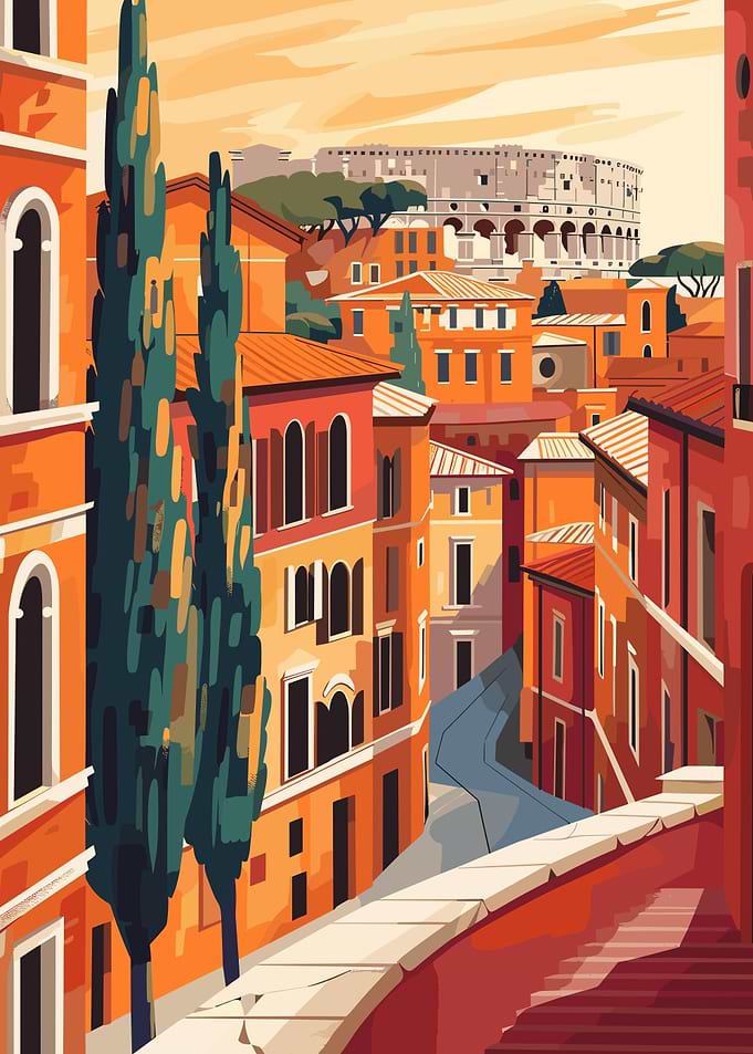Rome Italy Minimalist