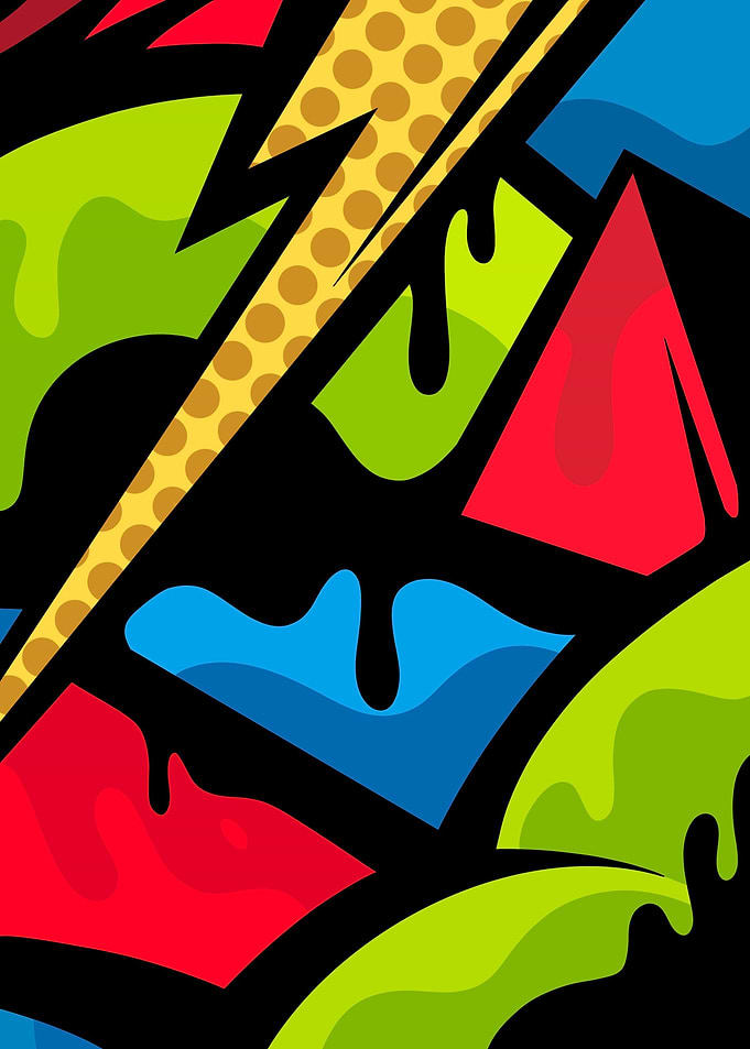 Pop art abstract