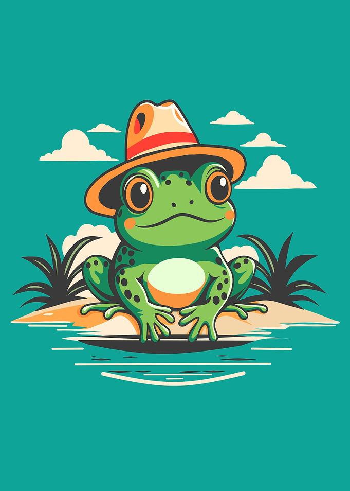 Frog On Vacation