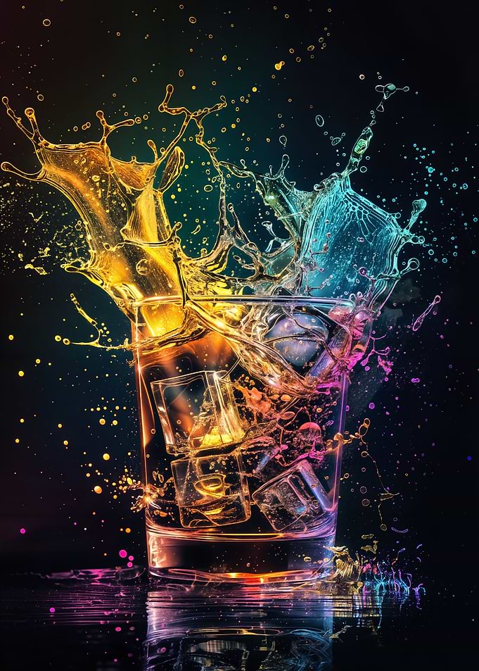 Whiskey Drop abstract
