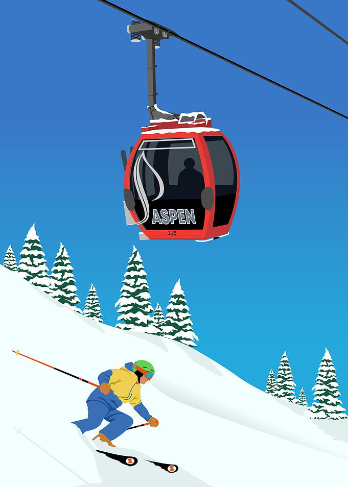 ski on aspen mountain