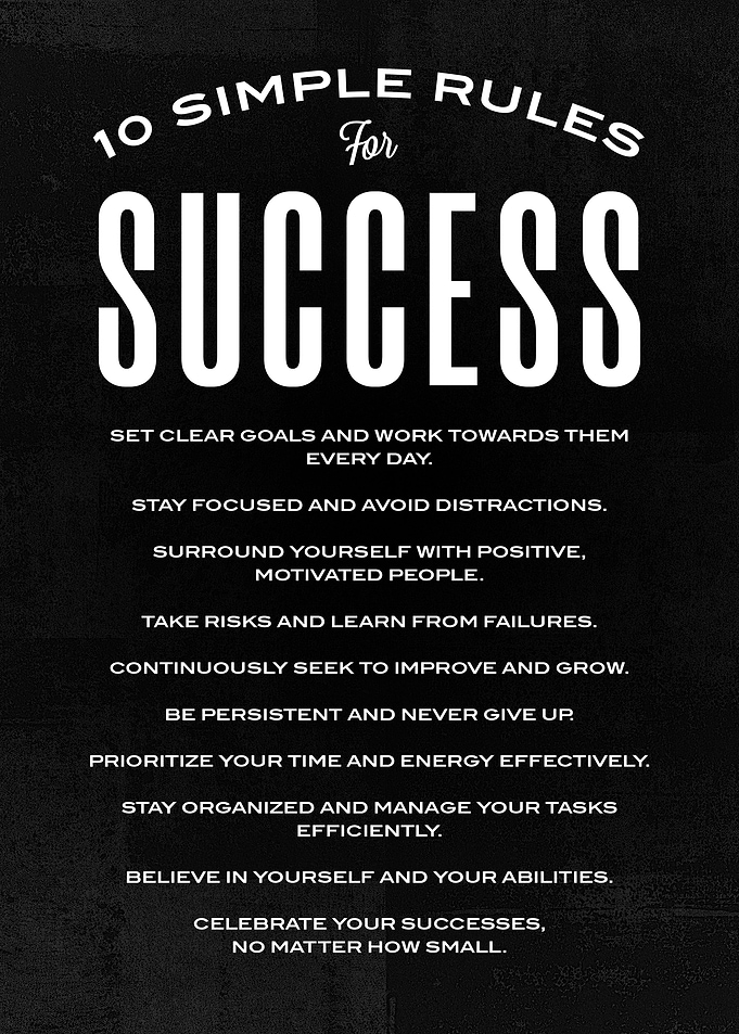 10 Simple Rules Success