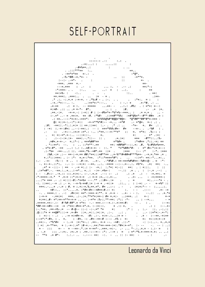Self portrait Ascii art
