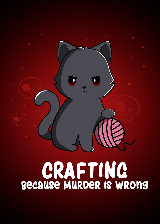 Crafting Cat Knitting Yarn