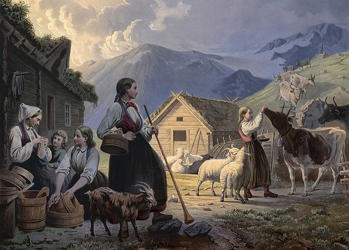 Hut of the cowherdesses