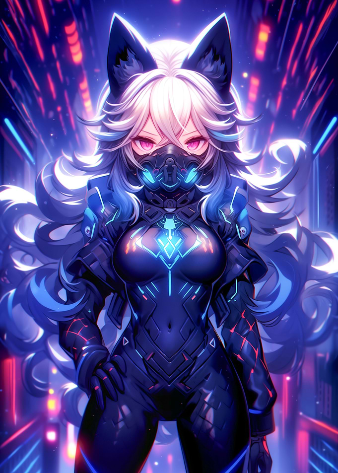 Cyberpunk Catgirl