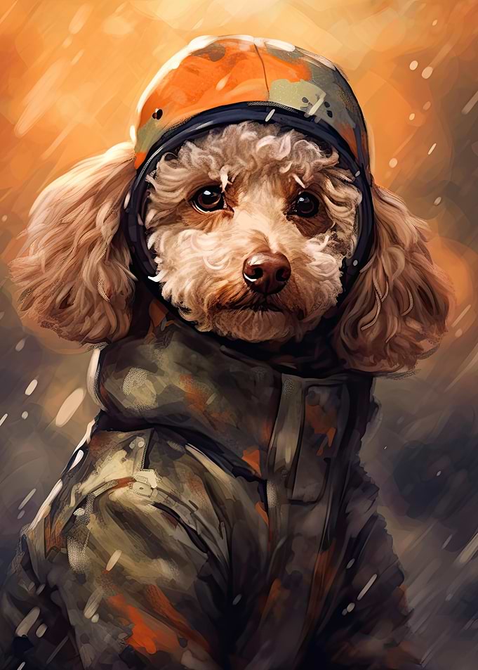 Toy Poodle Camo Jacket