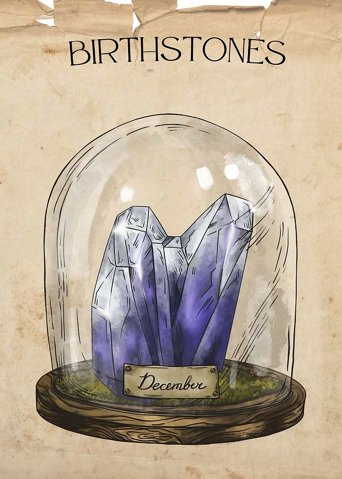 december gem stone cristal