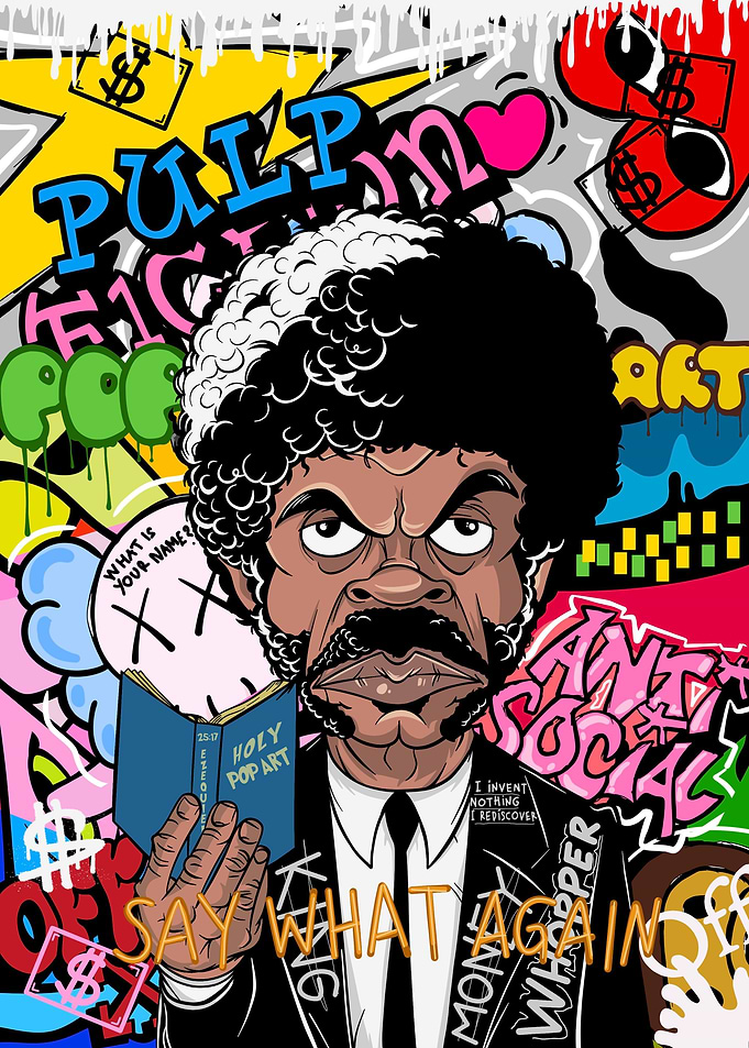 Pop art graffiti