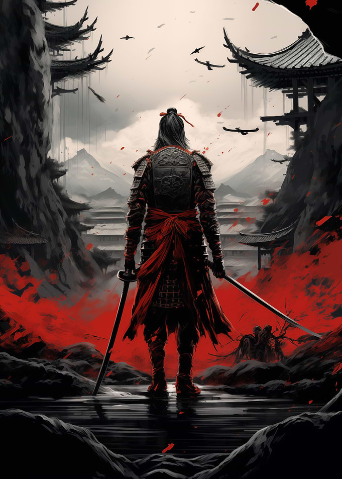 Japanese Painting Samurai
