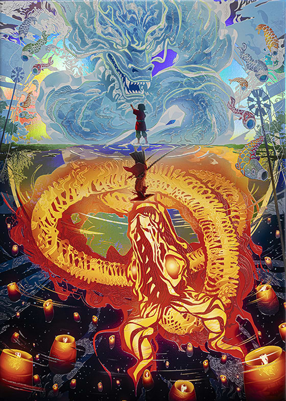 Twin Worlds metal poster - Limited Edition | Displate