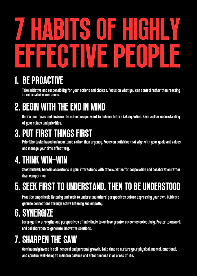 7 Habits Effective