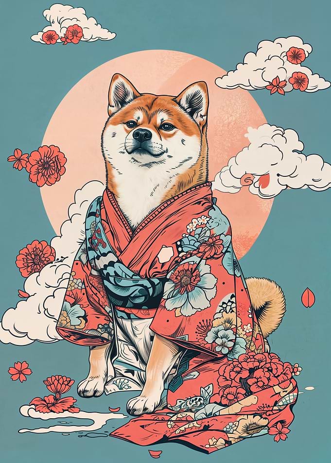 Shiba Inu vs Kimono