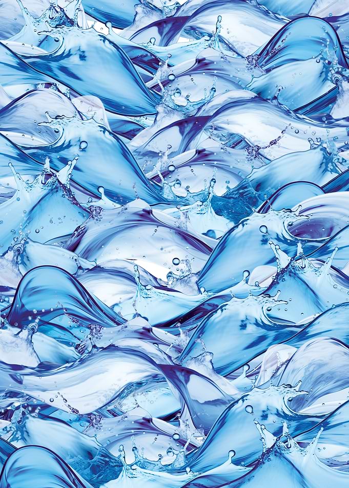 The flow of water