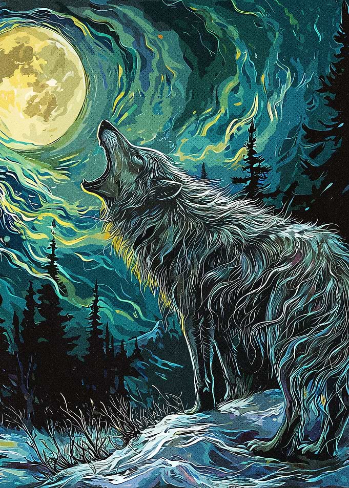 Wolf In Forest