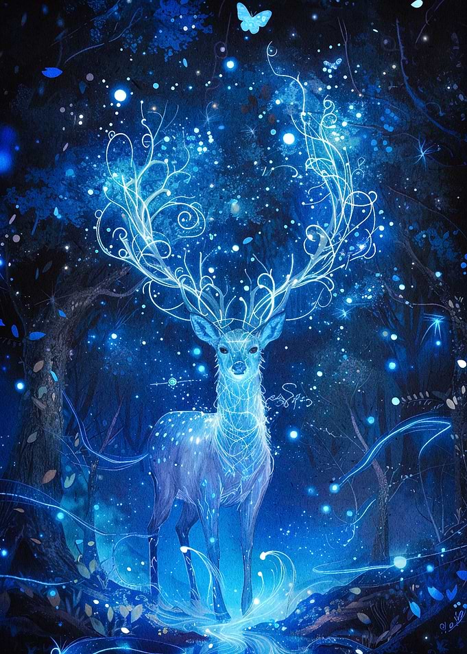 landscape deer animal