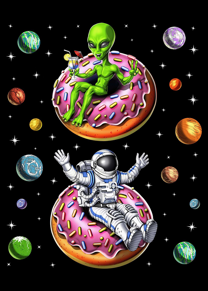 Alien Astronaut Donut