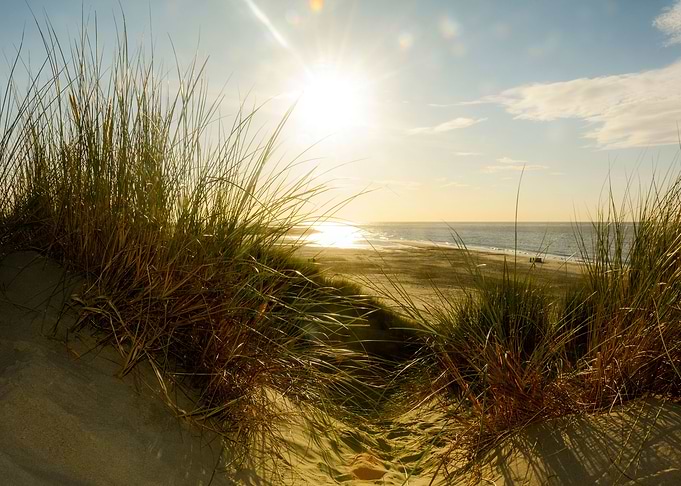 Sunset on the beach
