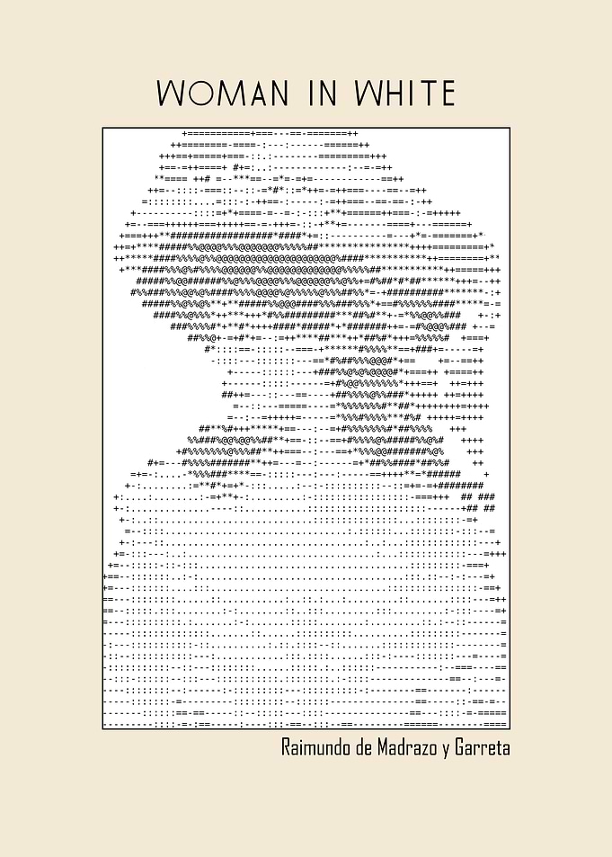 Woman in White Ascii art