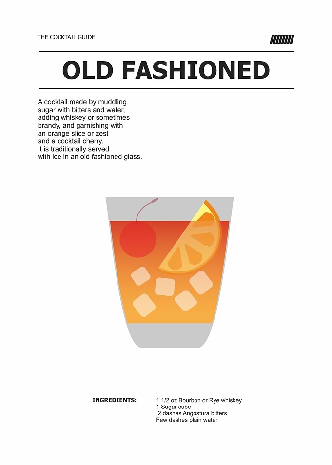 old fashioned cocktail